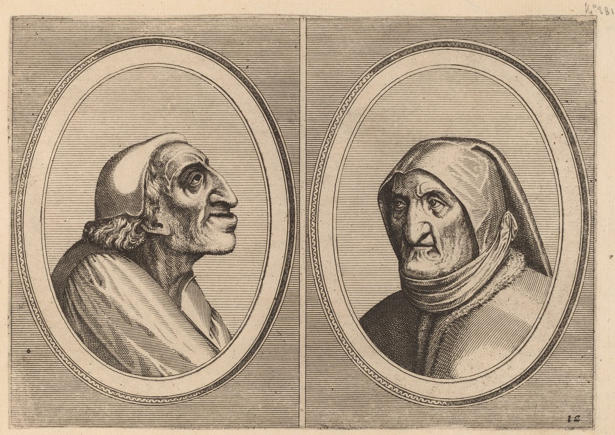 „Pater Muylaert” i „Mater Bille-bloots” autorstwa Johannes and Lucas van Doetechum after Pieter Bruegel the Elder