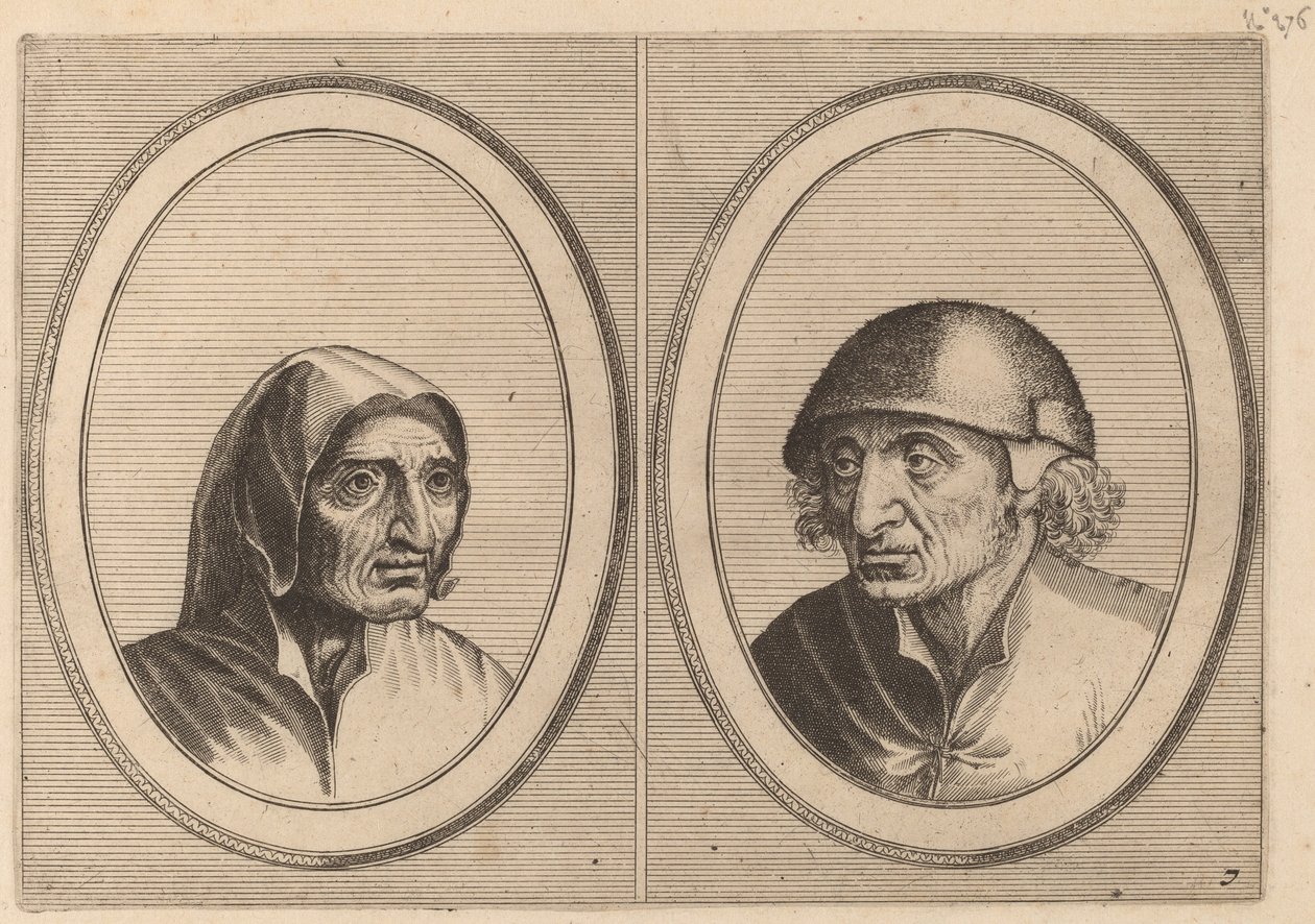 „Rijckje Schimmel-penninghs” i „Lubbert Leever-kiełbasa” autorstwa Johannes and Lucas van Doetechum after Pieter Bruegel the Elder
