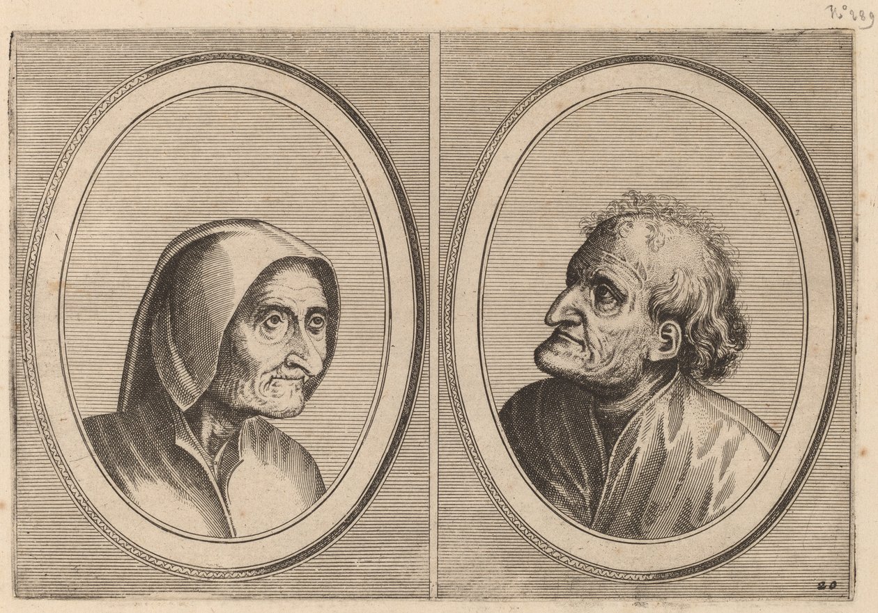 „Ritze Stijn” i „Schurckje Sonder-Baerdt” autorstwa Johannes and Lucas van Doetechum after Pieter Bruegel the Elder