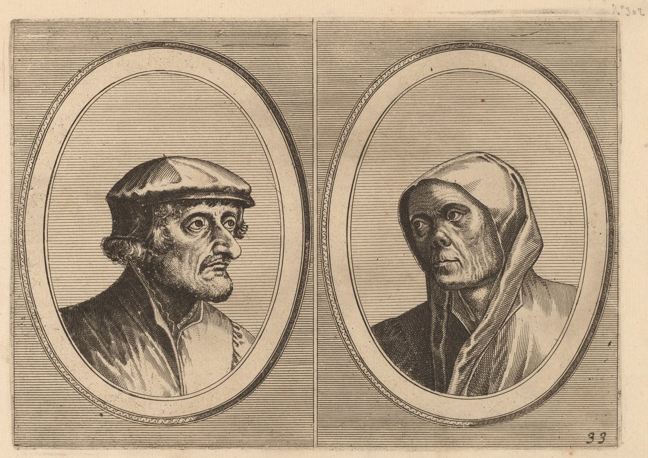 „Voorsichtighe Krijn” i „Broentje Spaer-garnki” autorstwa Johannes and Lucas van Doetechum after Pieter Bruegel the Elder