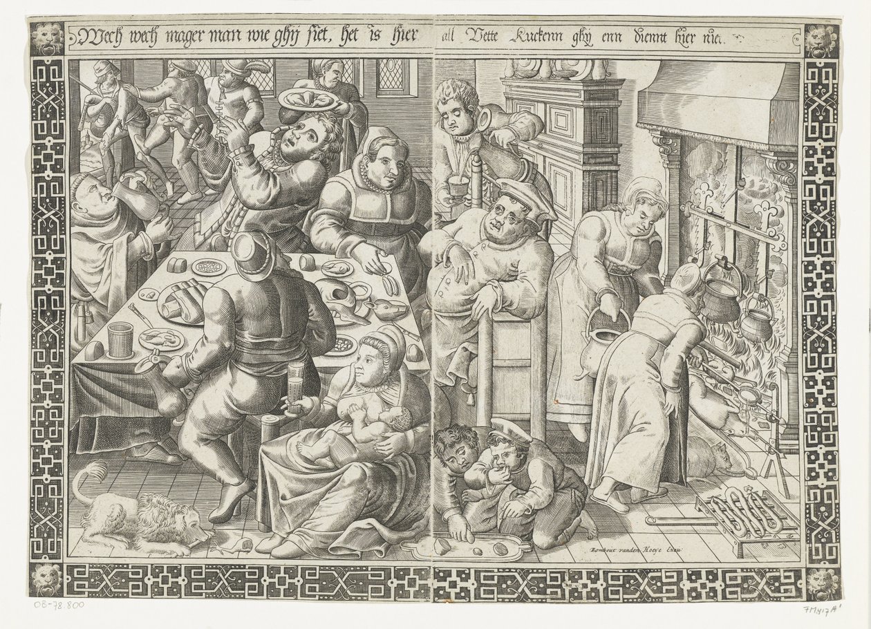 Tłusta kuchnia autorstwa Johannes of Lucas van Doetechum