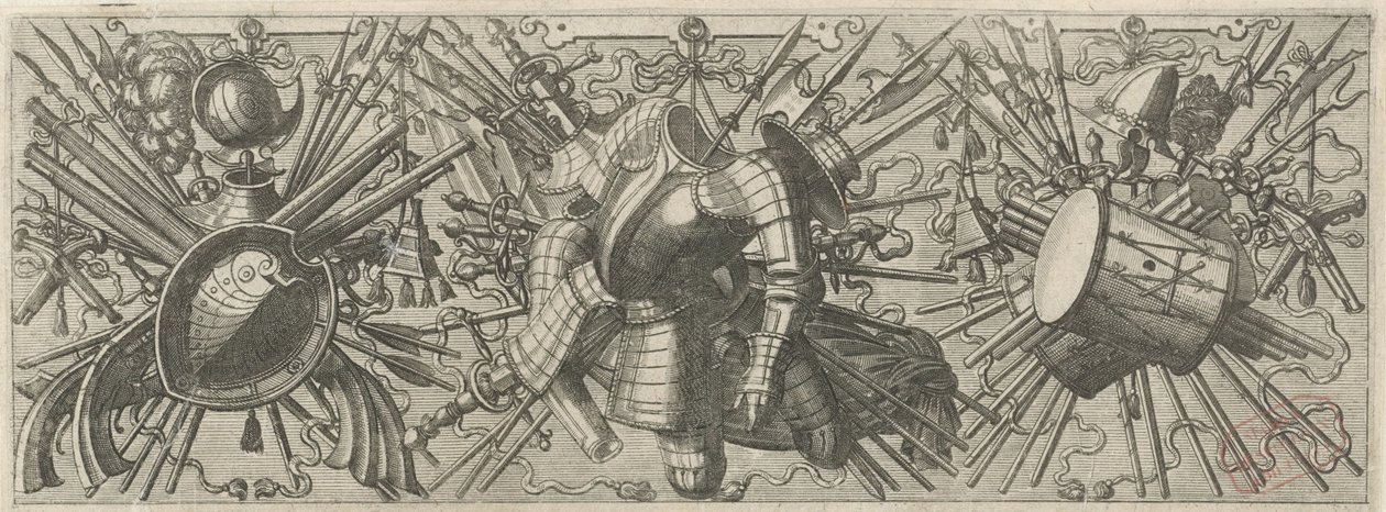 Frytki z podwójnym bębnem Panoplia sev armamentarium… (tytuł serii) autorstwa Johannes of Lucas van Doetechum