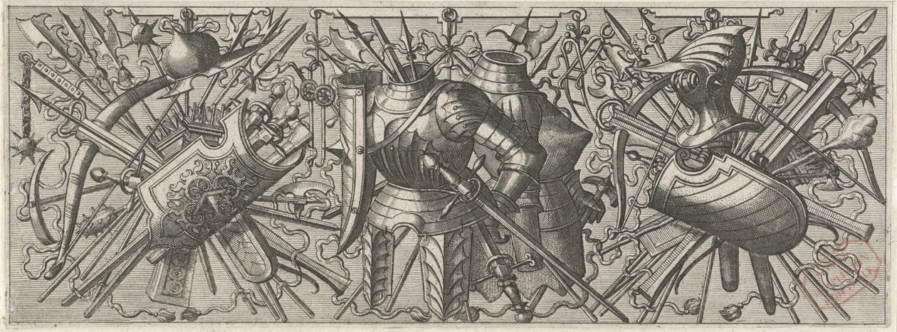 Frytki spotkały twee kurassen Panoplia sev armamentarium… (tytuł serii) autorstwa Johannes of Lucas van Doetechum