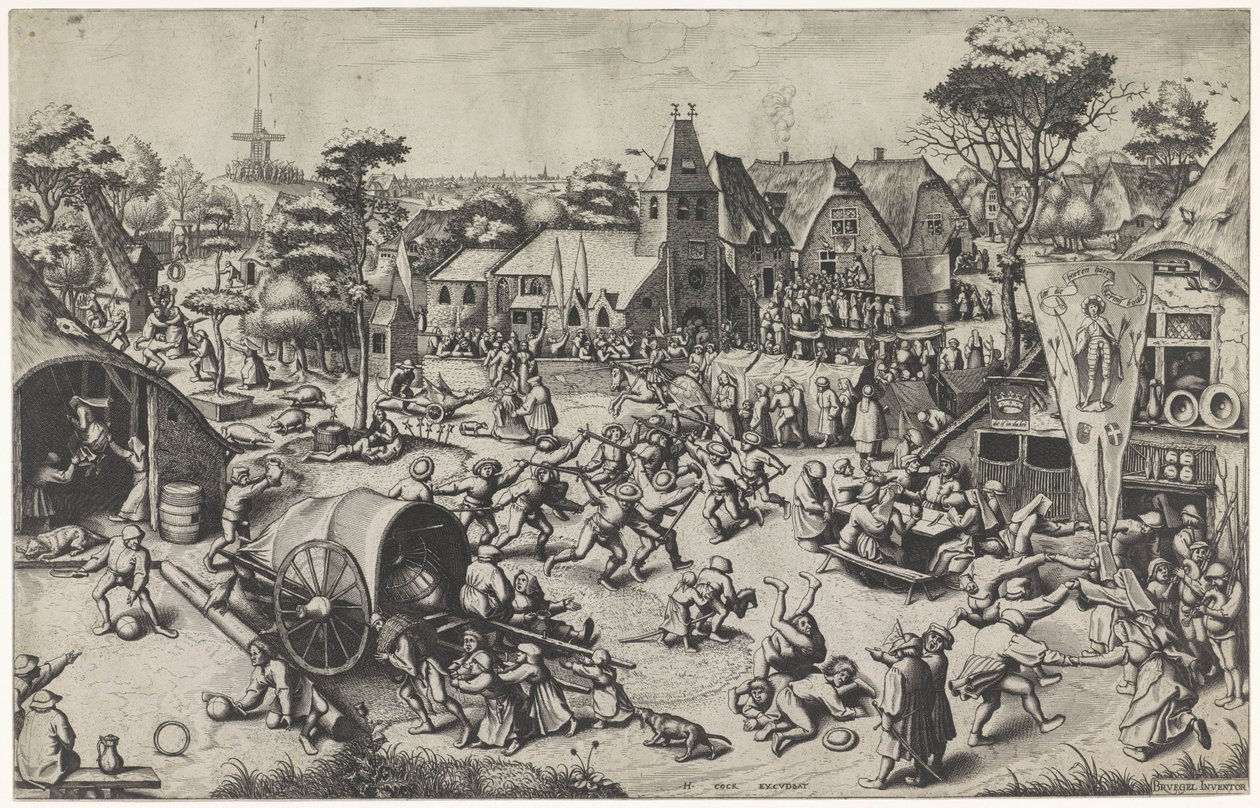 Jarmark św autorstwa Johannes of Lucas van Doetechum