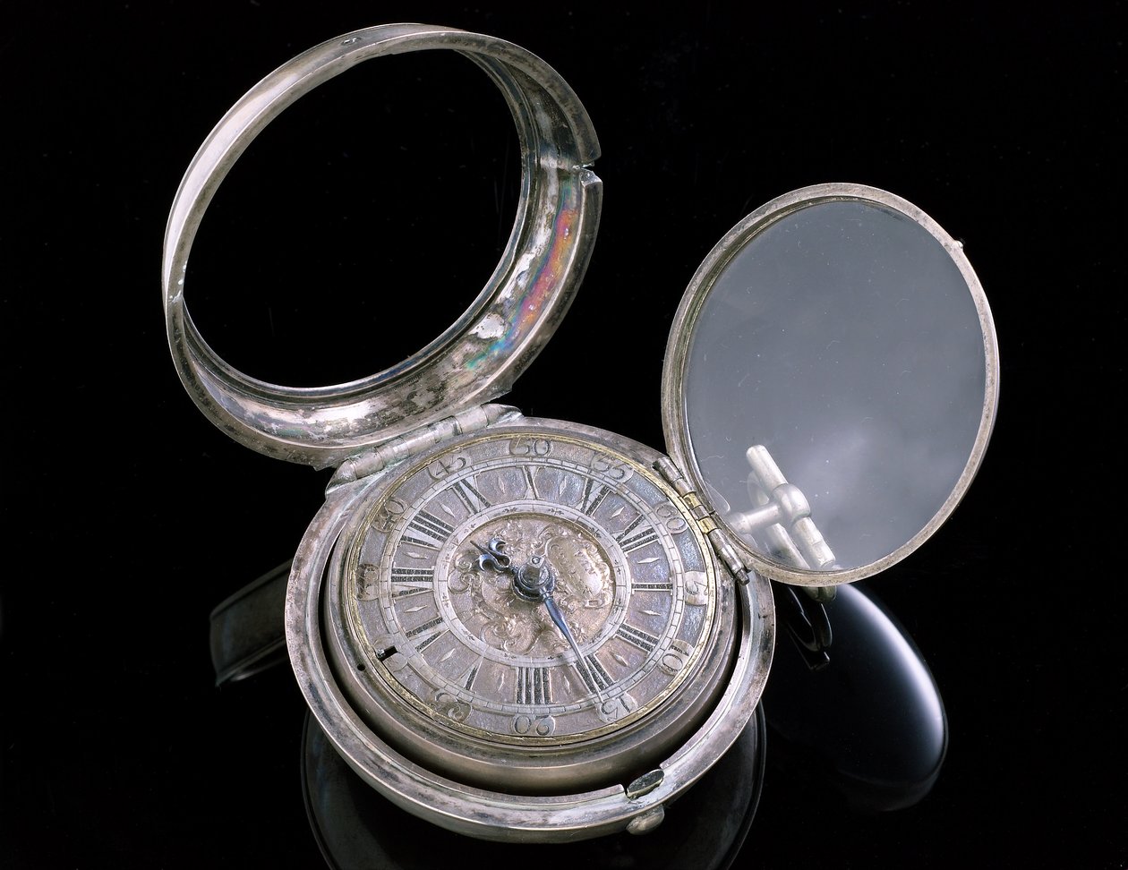 Zegarek pobocza. Haga, ok. 1695 (metal) (patrz także 259581-82) autorstwa Johannes van Ceulen