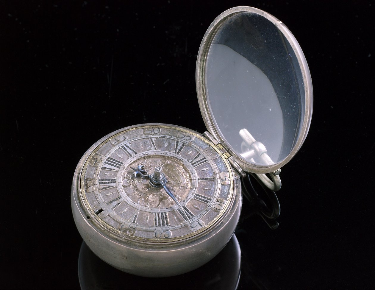Zegarek pobocza. Haga, c.1695 (metal) (patrz także 259581 i 259583) autorstwa Johannes van Ceulen