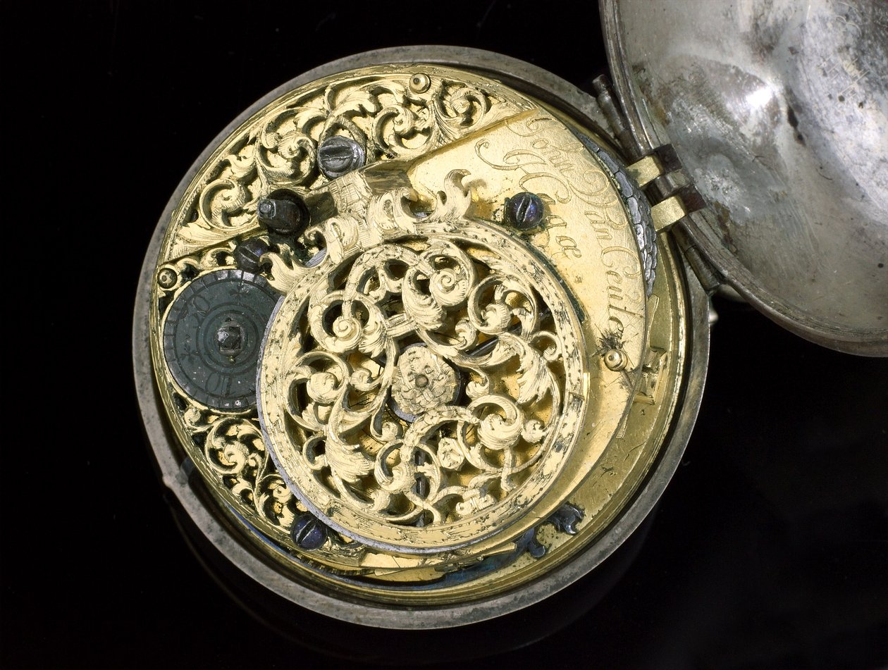 Zegarek pobocza. Haga, ok. 1695 (metal) (patrz także 259582-83) autorstwa Johannes van Ceulen