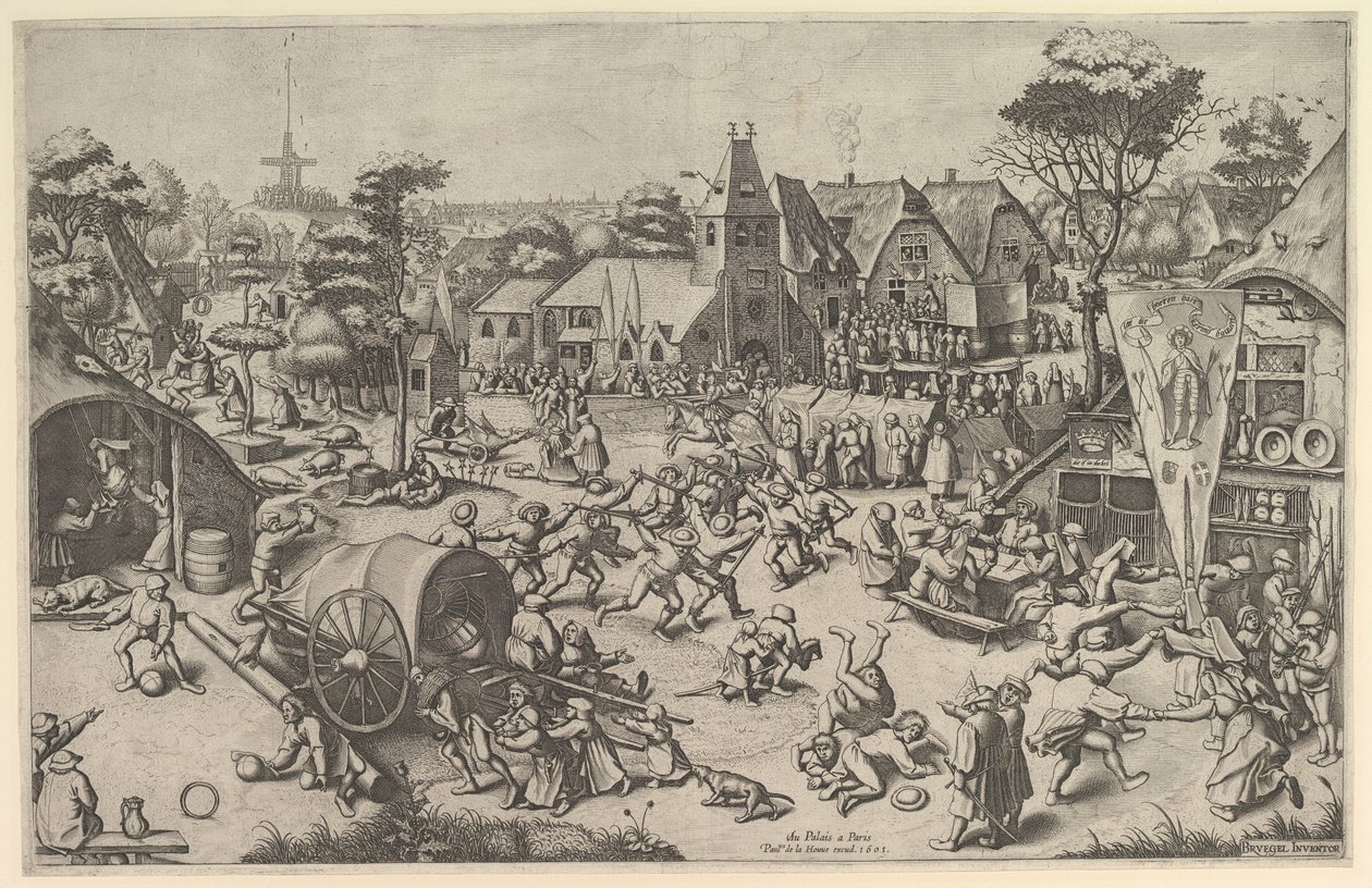 Kermis św. 1569, druk 1601. autorstwa Johannes van Doetecum I