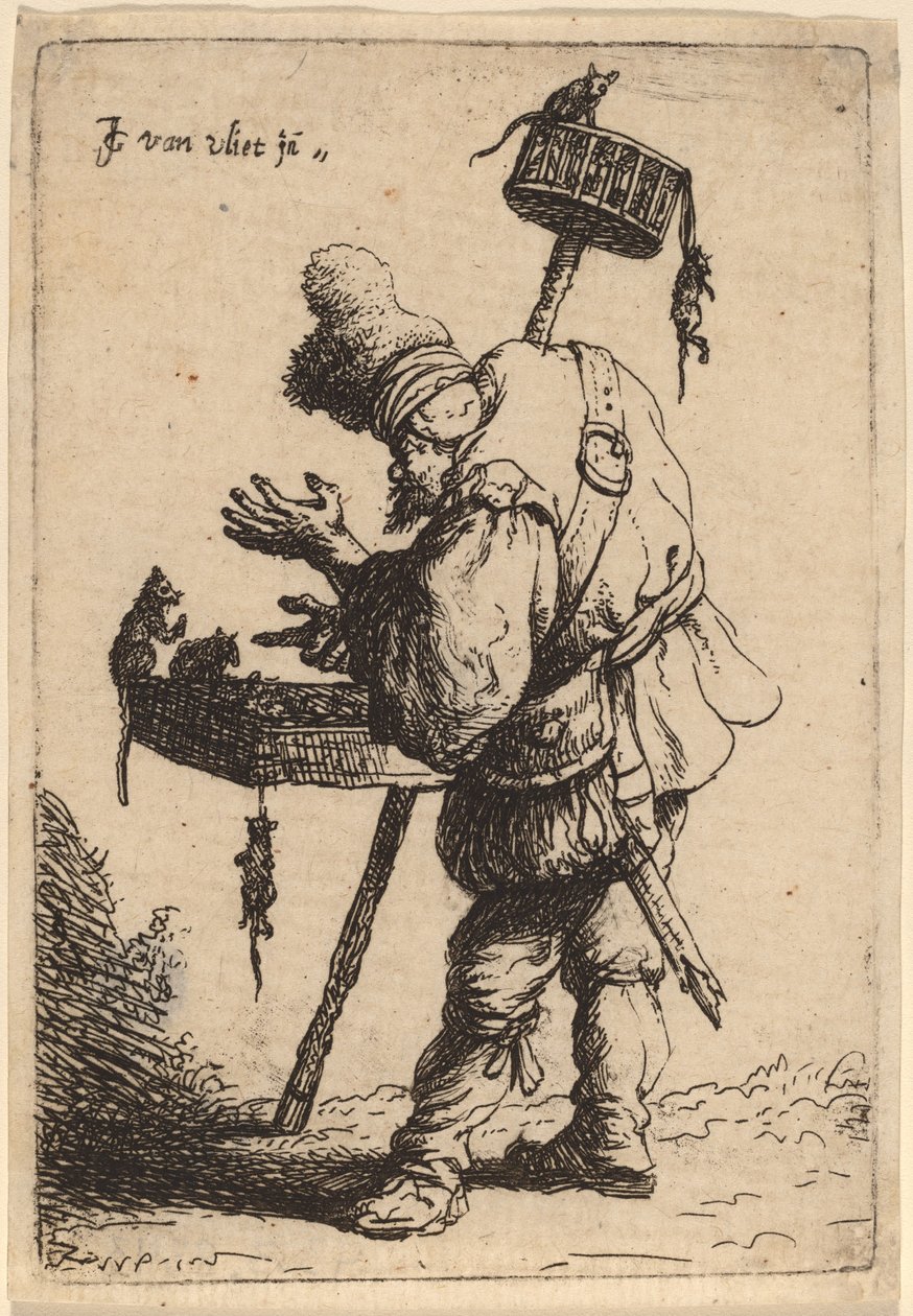 Łapacz szczurów autorstwa Johannes van Vliet
