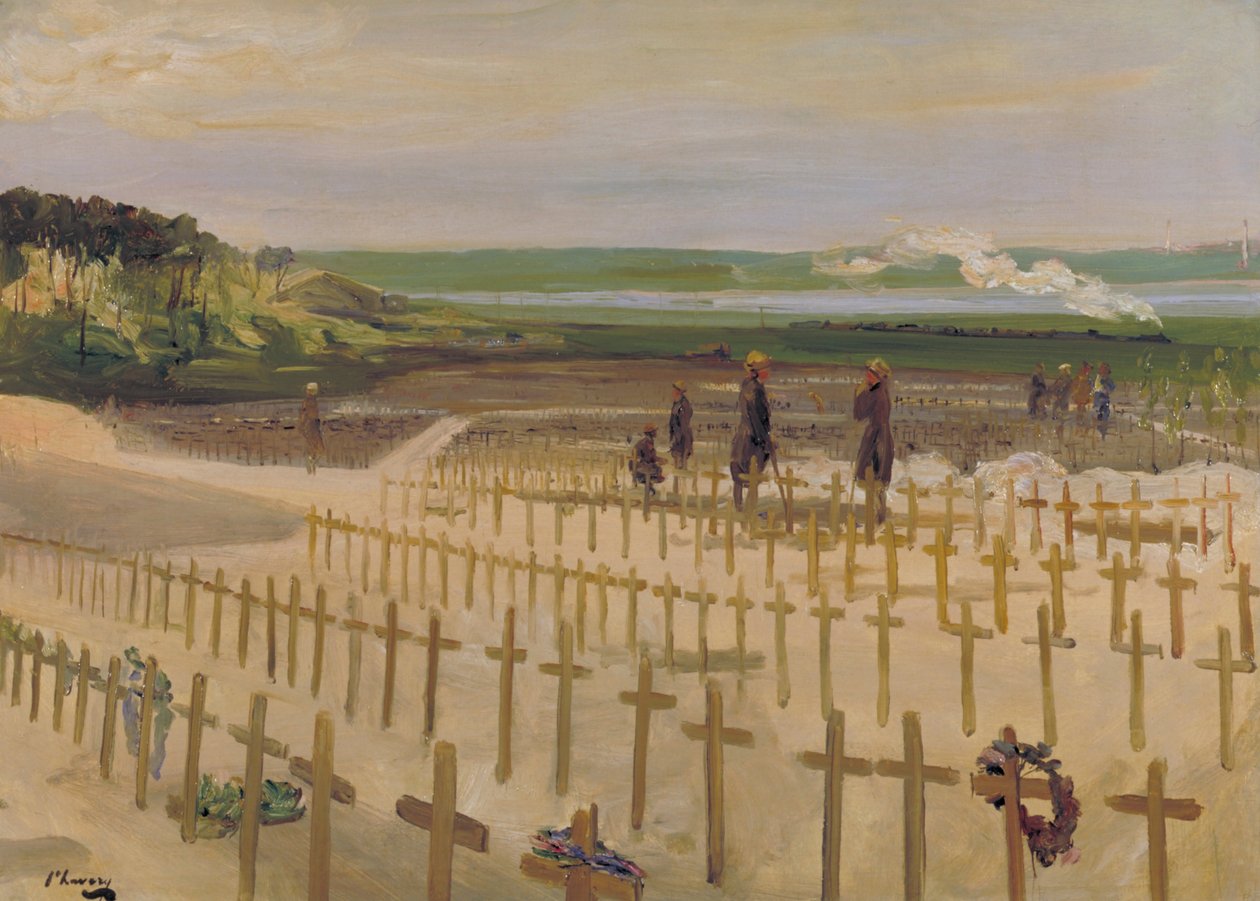 Cmentarz autorstwa John Lavery