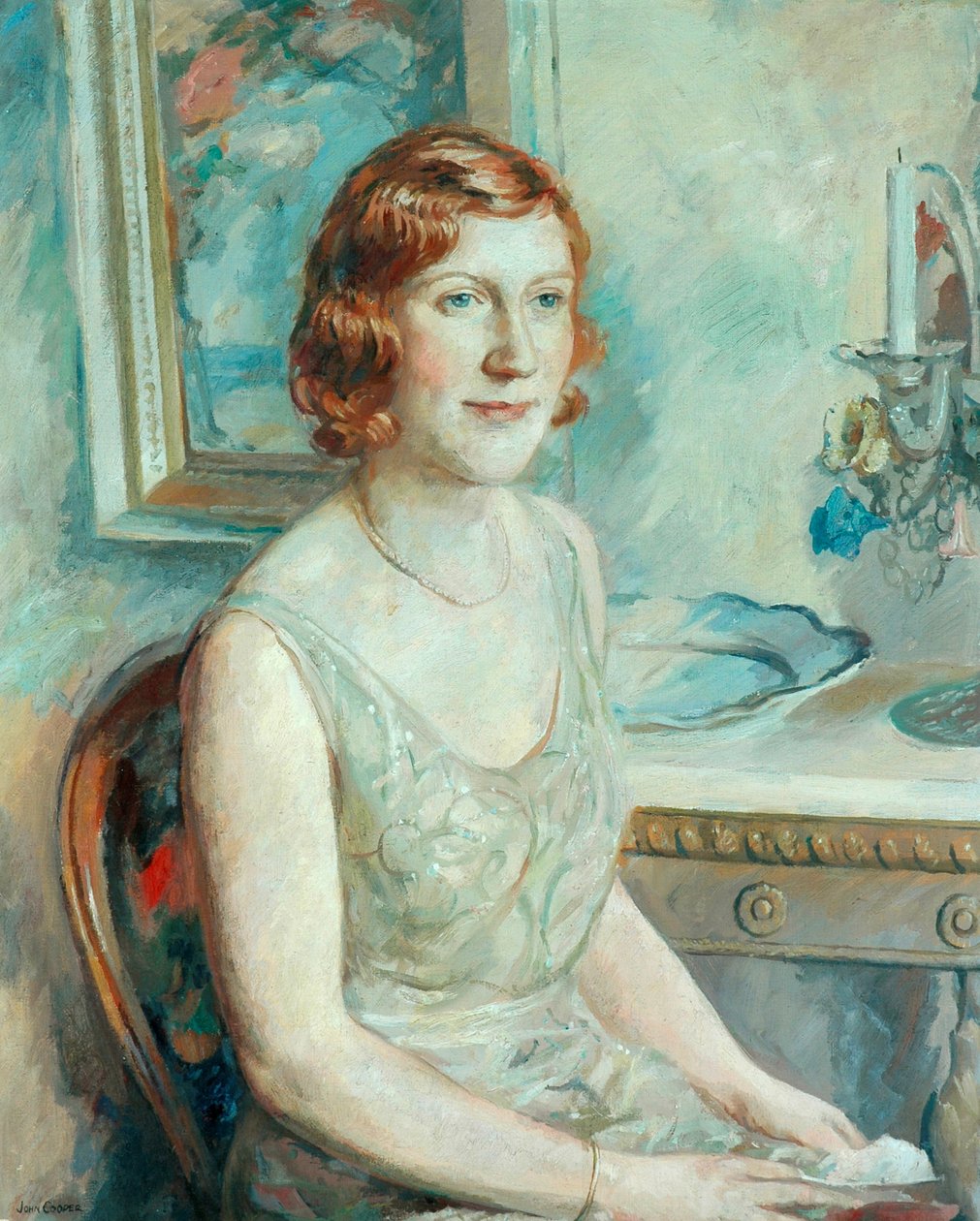 Portret młodej damy autorstwa John Albert Cooper