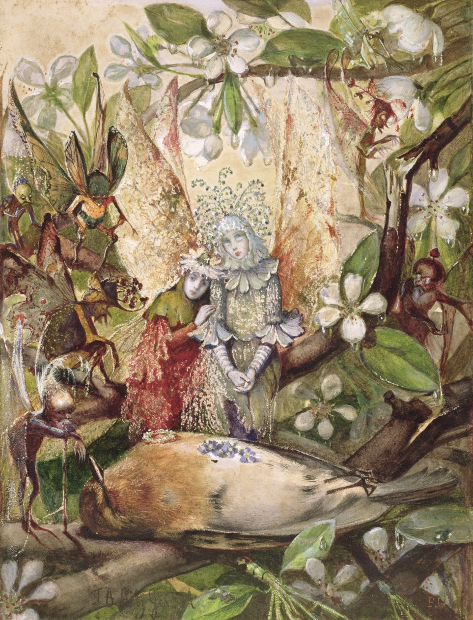 Śmierć Koguta Robina autorstwa John Anster Fitzgerald