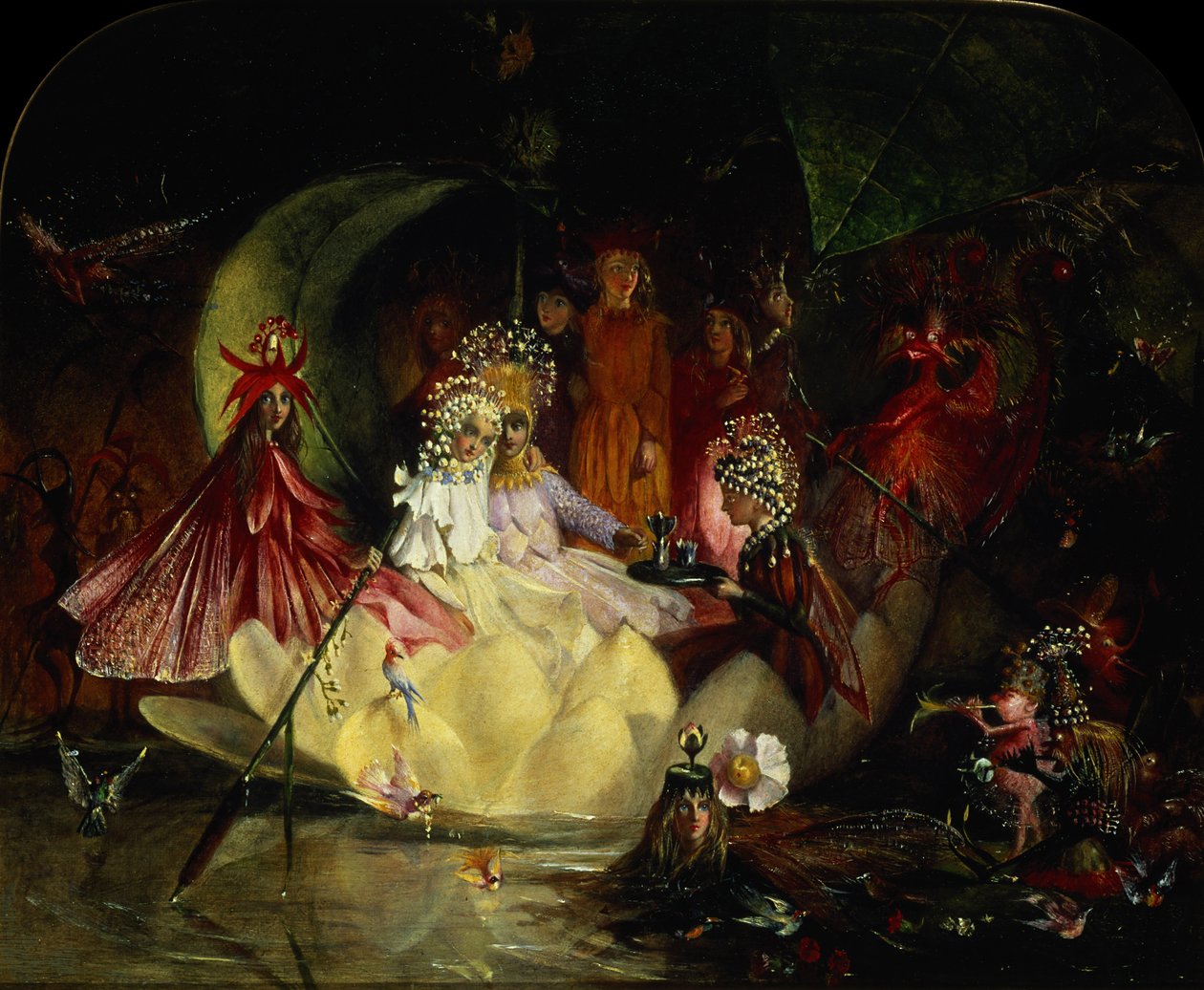 Małżeństwo Oberona i Tytanii autorstwa John Anster Fitzgerald
