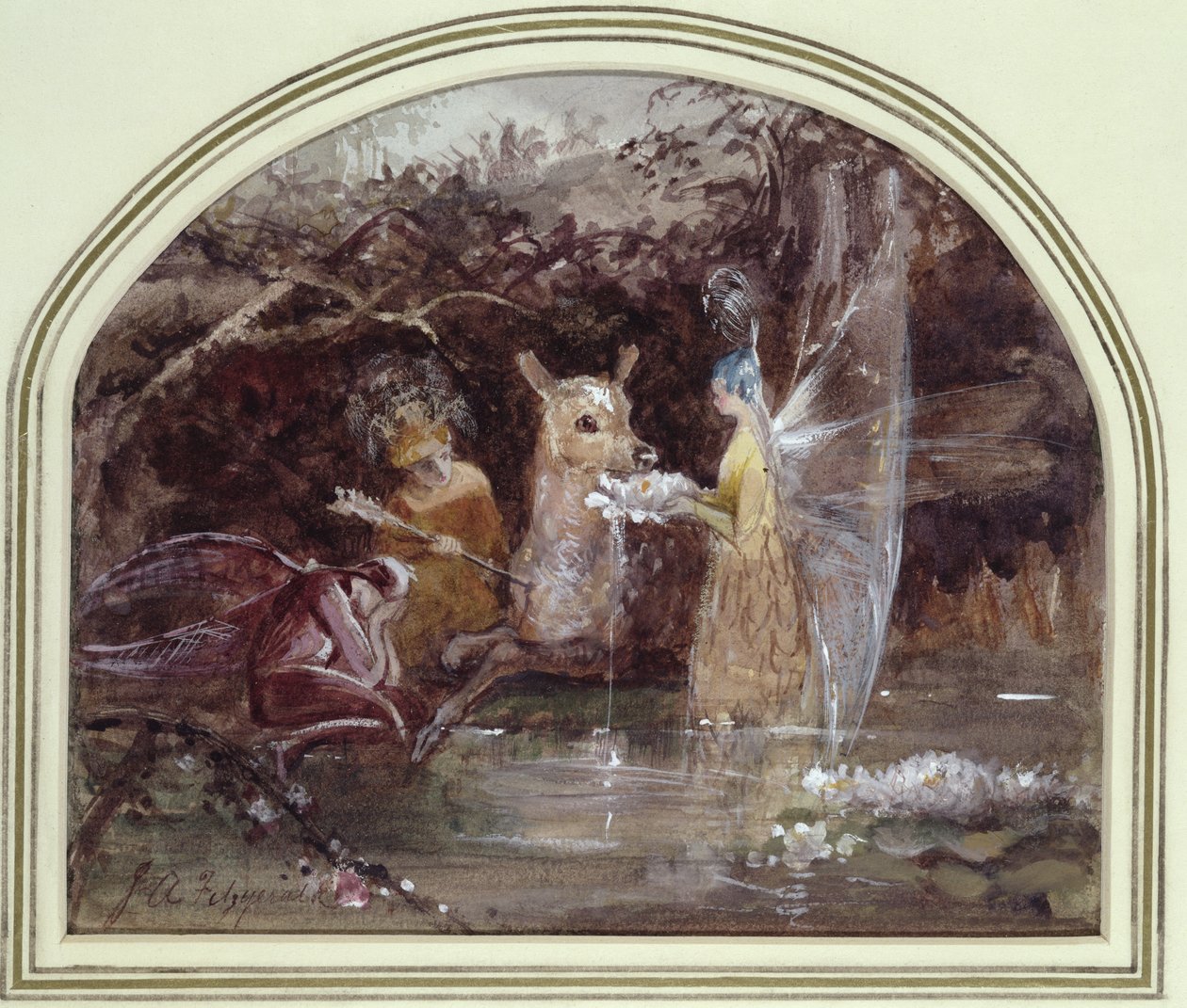 Ranny Faun autorstwa John Anster Fitzgerald