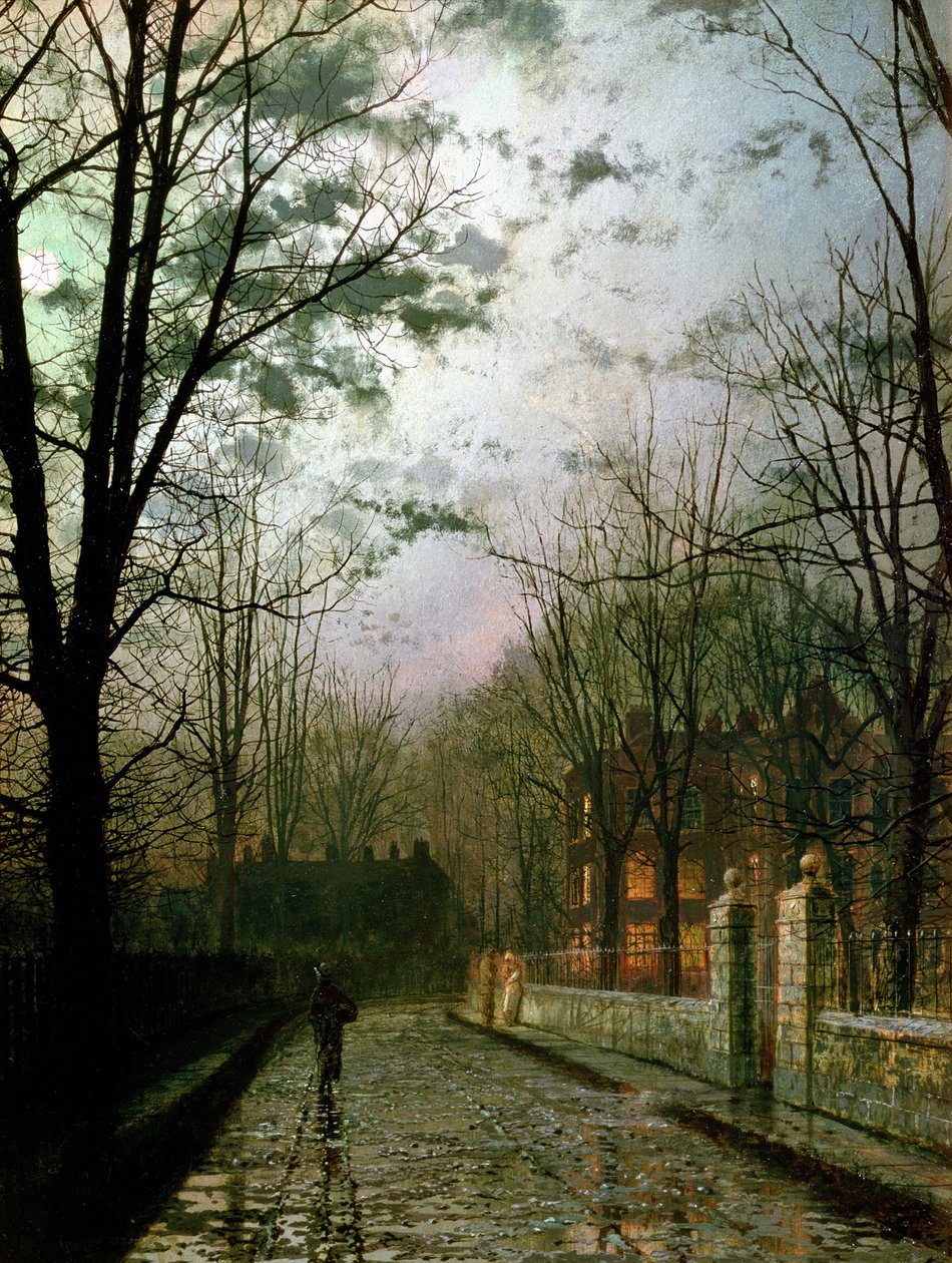 Po prysznicu autorstwa John Atkinson Grimshaw