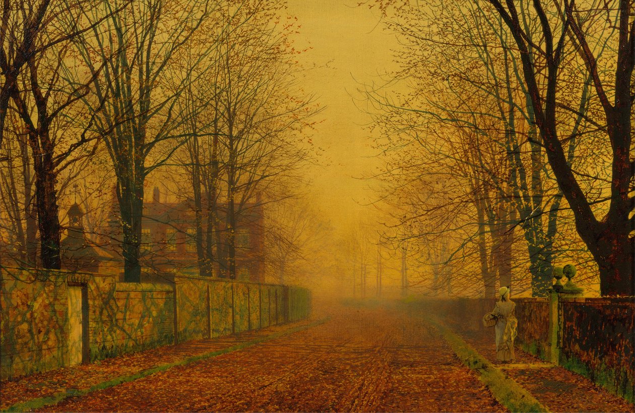 Wieczorny blask autorstwa John Atkinson Grimshaw