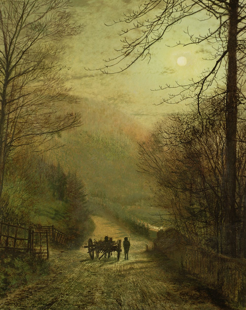 Forge Valley, Scarborough autorstwa John Atkinson Grimshaw