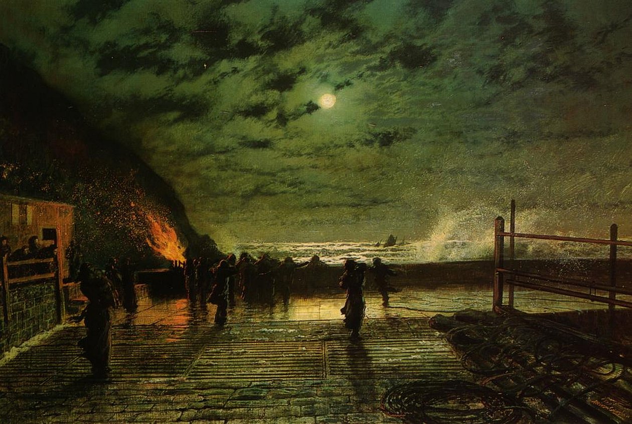 W niebezpieczeństwie autorstwa John Atkinson Grimshaw