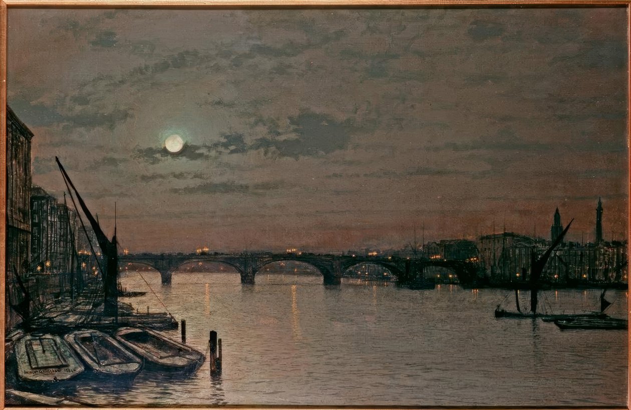 most Londyński autorstwa John Atkinson Grimshaw