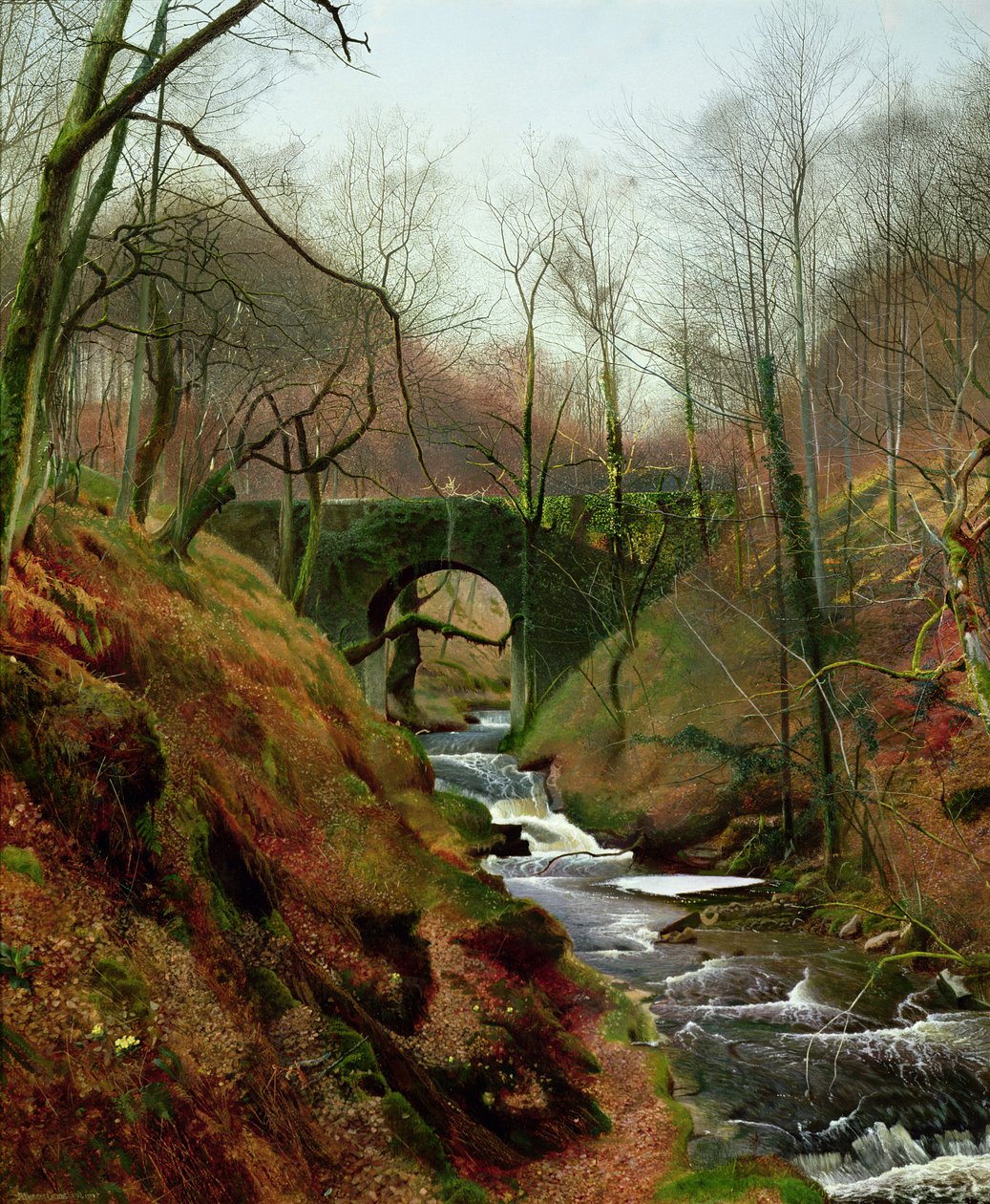 marcowy poranek autorstwa John Atkinson Grimshaw