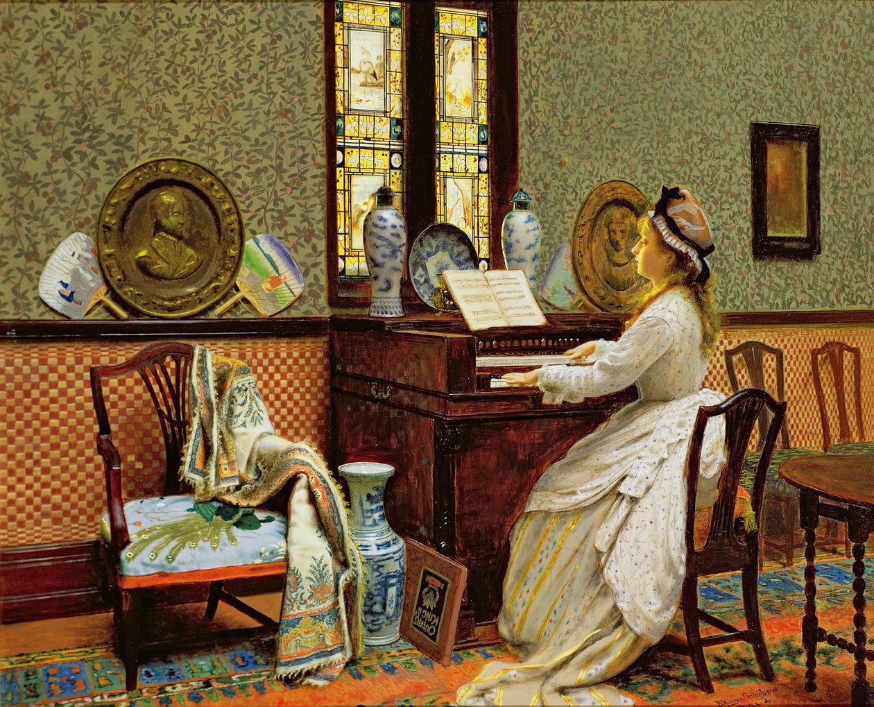 Chorał autorstwa John Atkinson Grimshaw