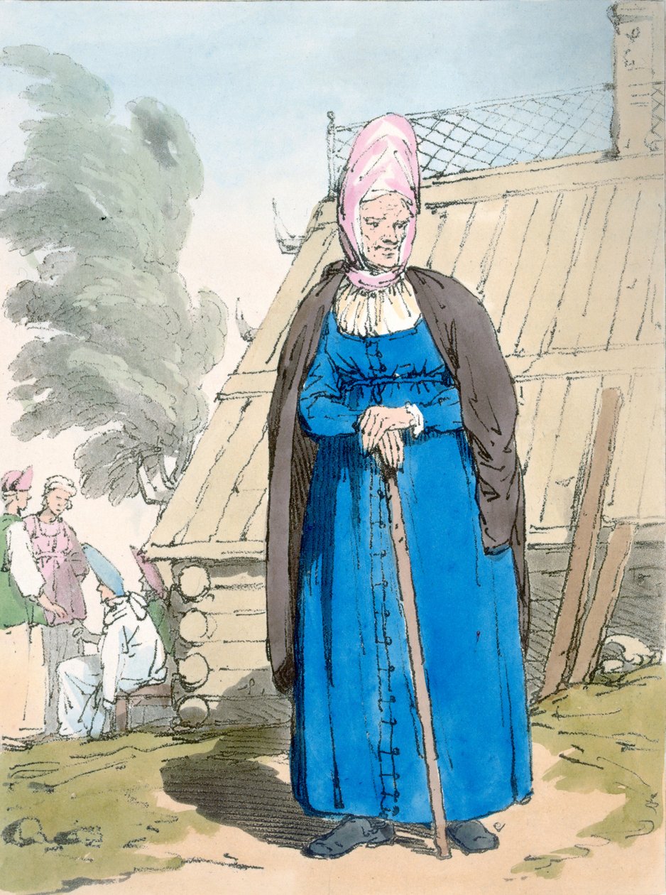 Baba lub stara kobieta autorstwa John Augustus Atkinson