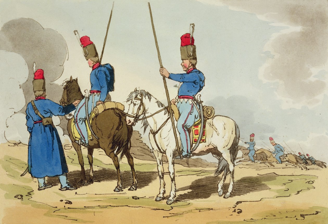Kozacy, 1803 r. autorstwa John Augustus Atkinson