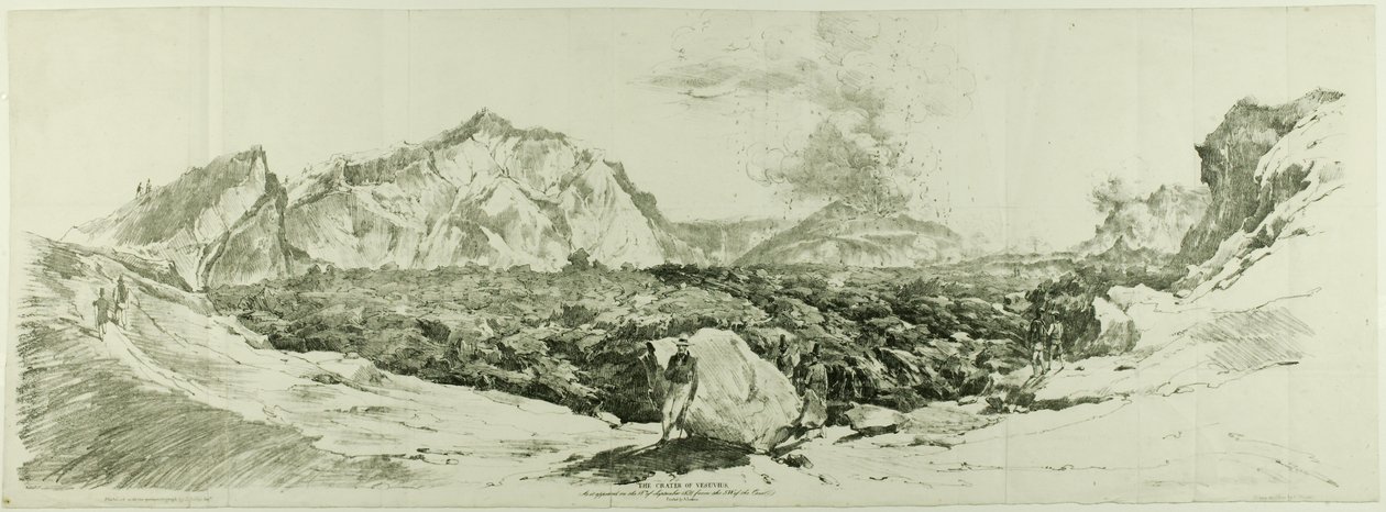 Krater Wezuwiusza autorstwa John Auldjo