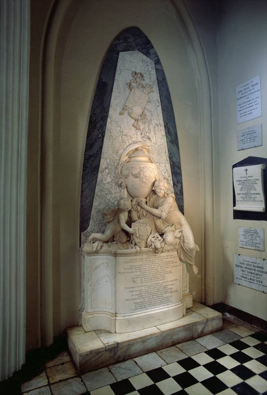Pomnik hrabiego Effingham, 1796 (marmur) autorstwa John Bacon
