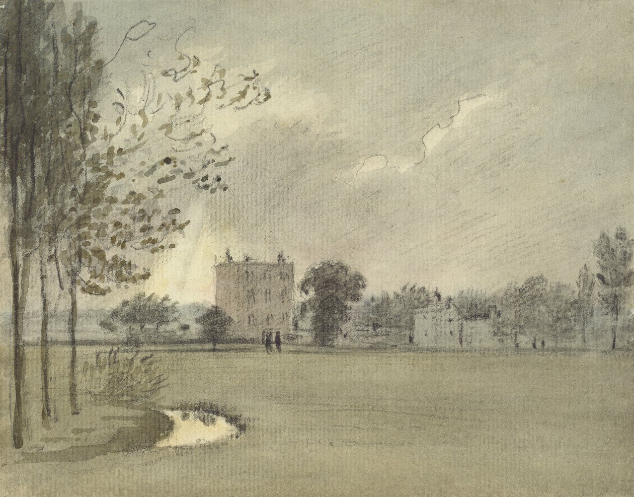 Christ Church Meadows, 6 maja 1788 (akwarela na graficie, na papierze) autorstwa John Baptist Malchair