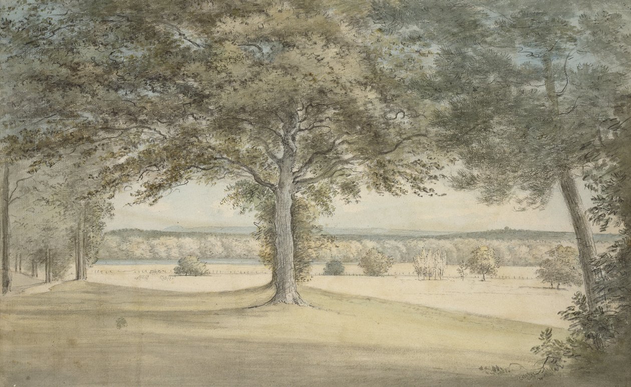 Kirtlington Park, 9 października 1783 (akwarela na graficie, na papierze) autorstwa John Baptist Malchair