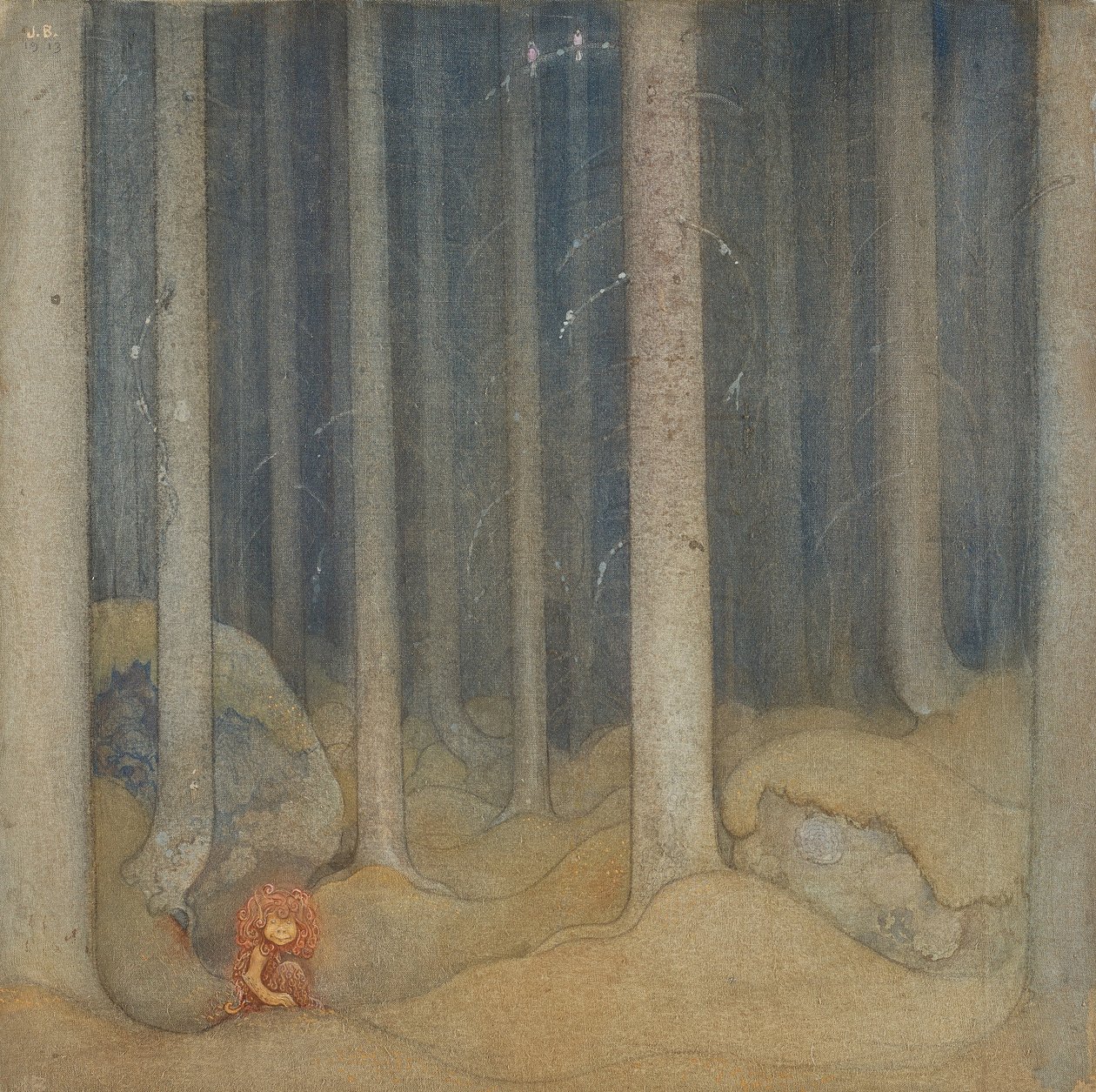 Garb w lesie autorstwa John Bauer