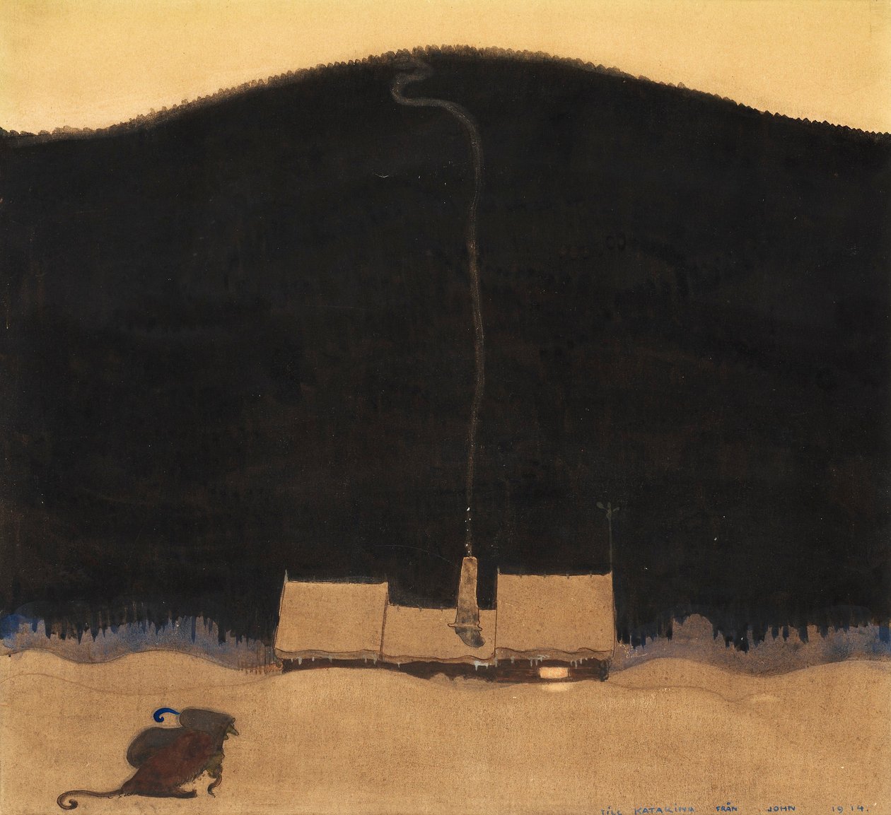 Stugan vid bergets fot Chata u podnóża góry, autorstwa John Bauer