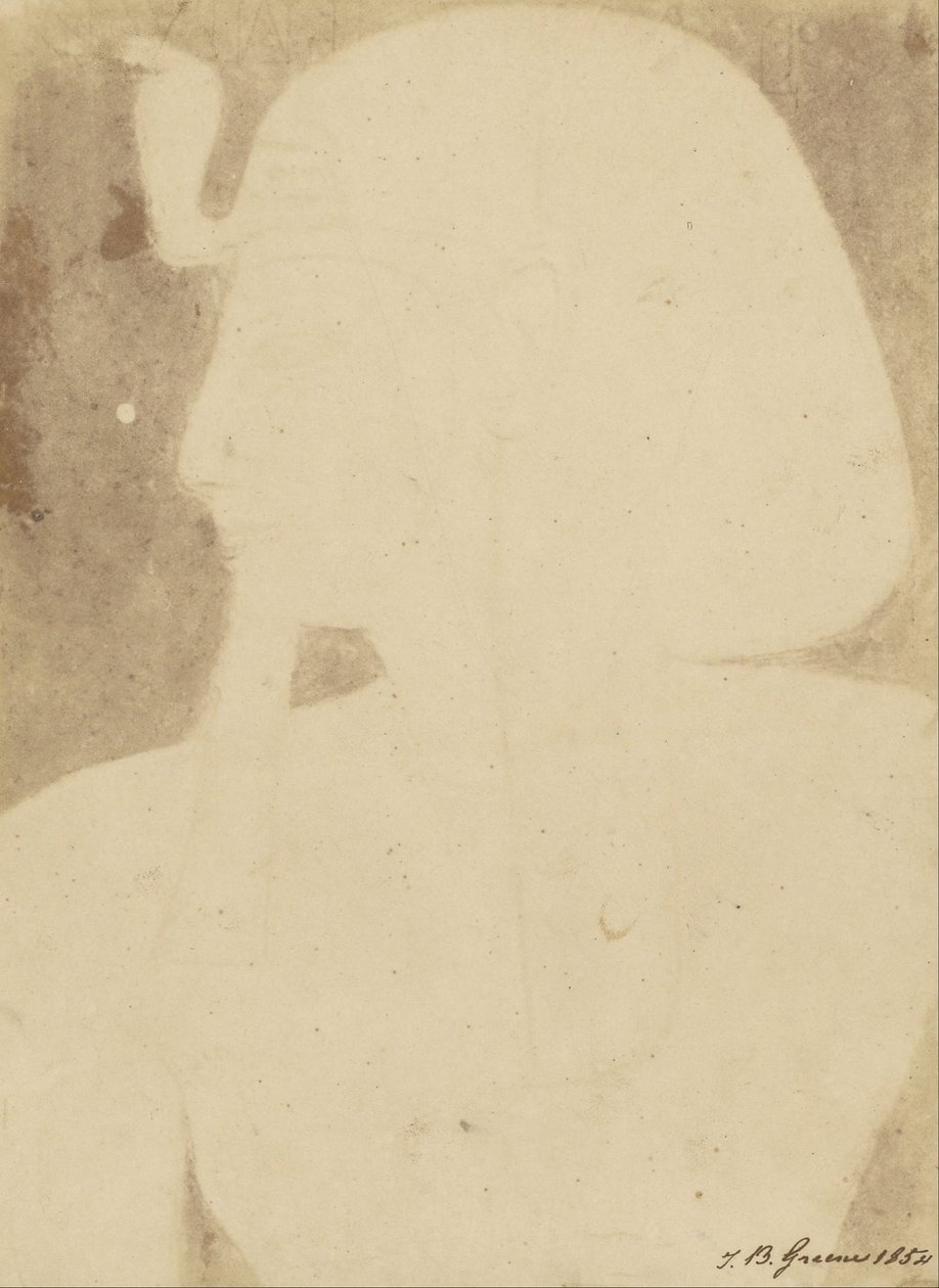 (Hieroglificzna głowa skierowana w lewo) autorstwa John Beasly Greene