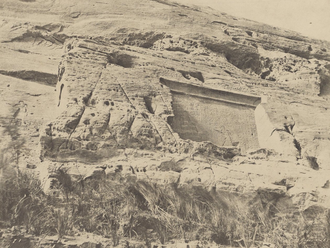 (Ibsamboul, Stela na prawo od świątyni Hathor) autorstwa John Beasly Greene