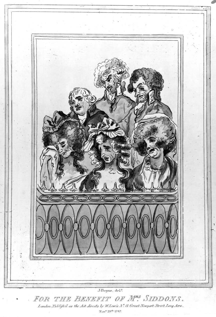 Na korzyść pani Siddons, 1787 r. autorstwa John Boyne