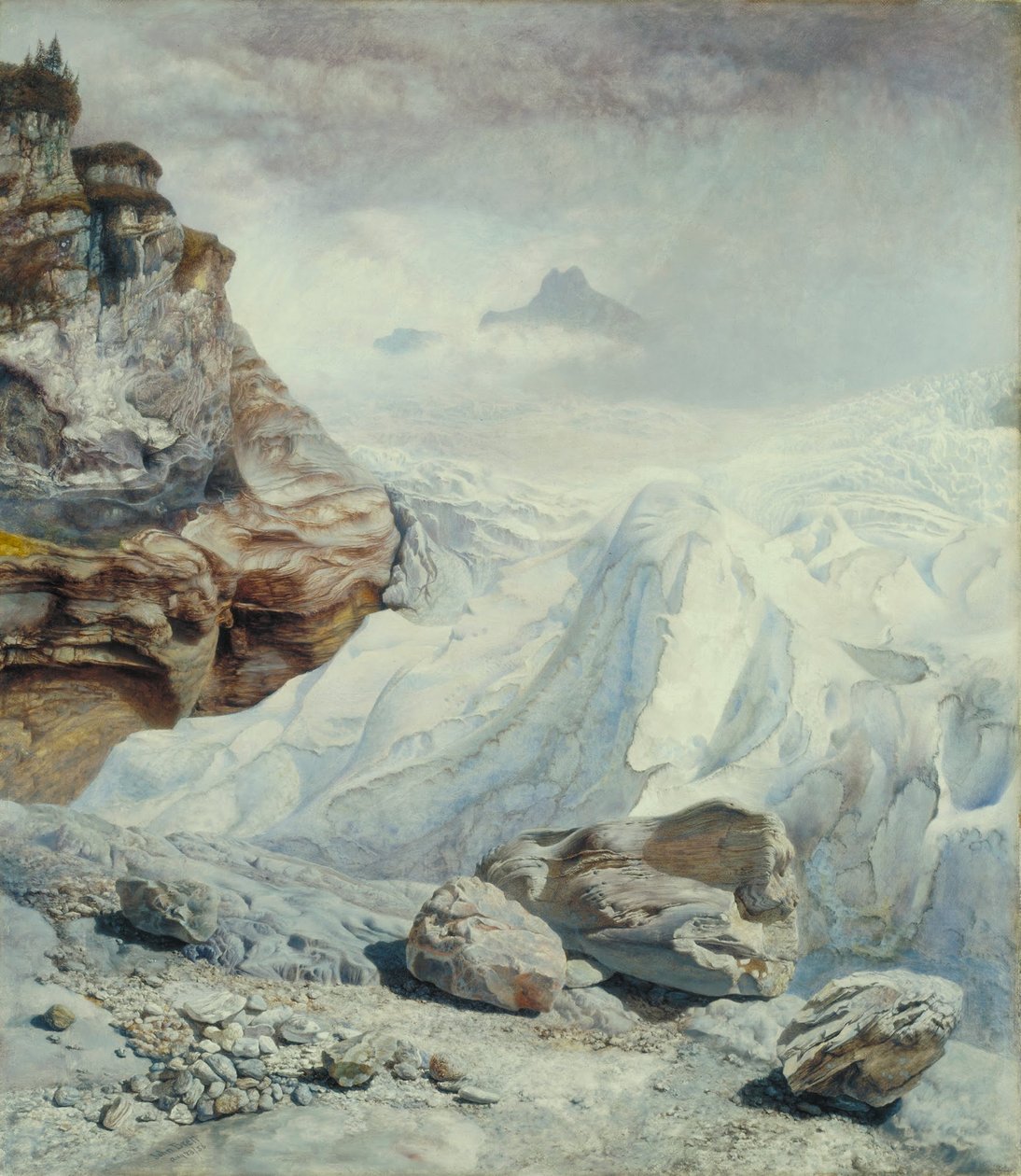 Lodowiec Rosenlaui autorstwa John Brett