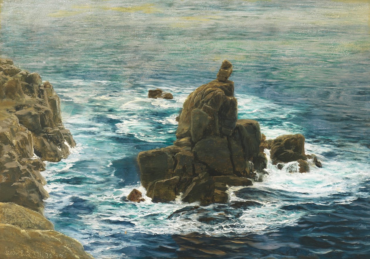 Koniec lądu, 1872 autorstwa John Brett