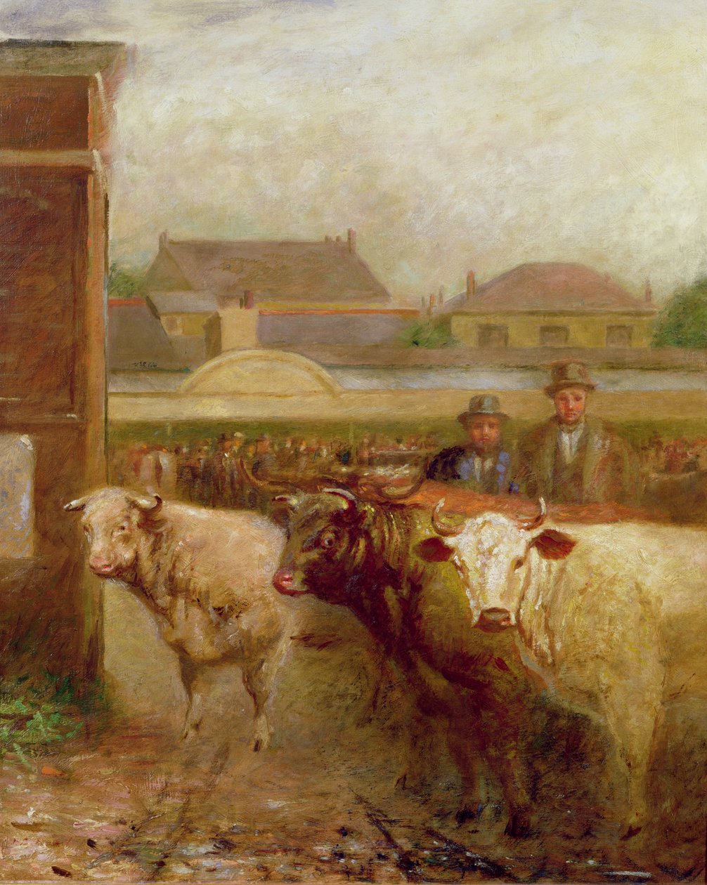 Drover Road, Croydon, Dzień Targowy, 1903 autorstwa John Burell Read
