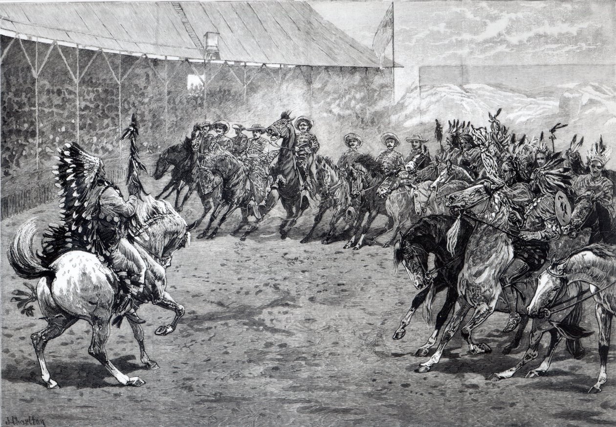 The Wild West Show w West Brompton, 1887 autorstwa John Charlton