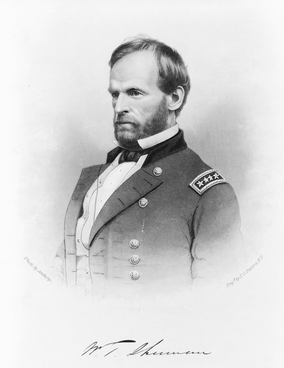 Generał William T. Sherman, c.1865 autorstwa John Chester Buttre