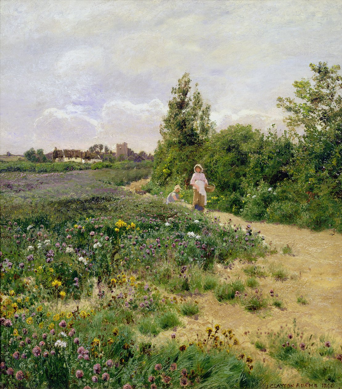 Surrey Lane, 1890 autorstwa John Clayton Adams