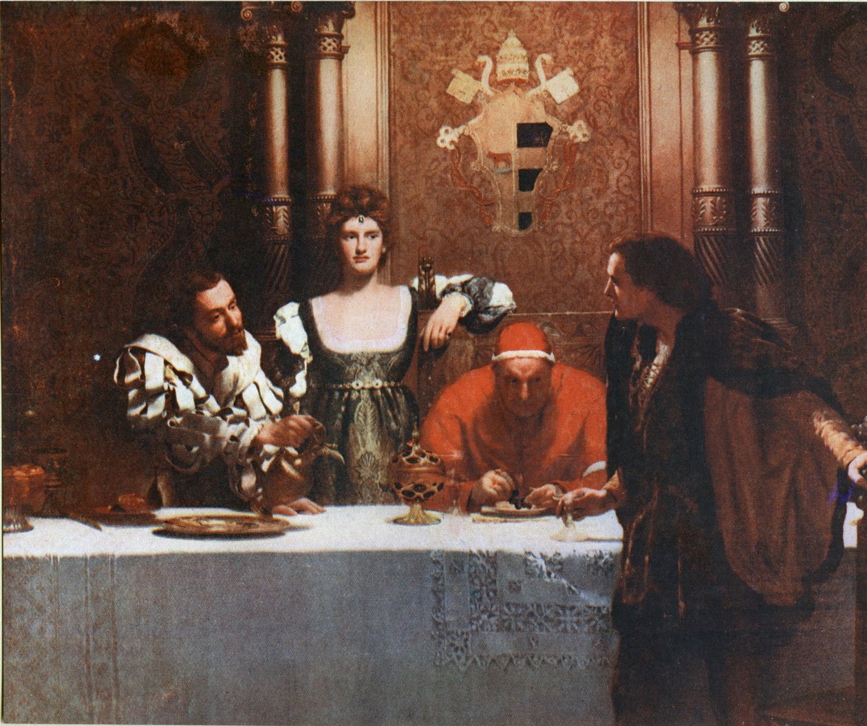 Kieliszek wina z Cezarem Borgią autorstwa John Collier