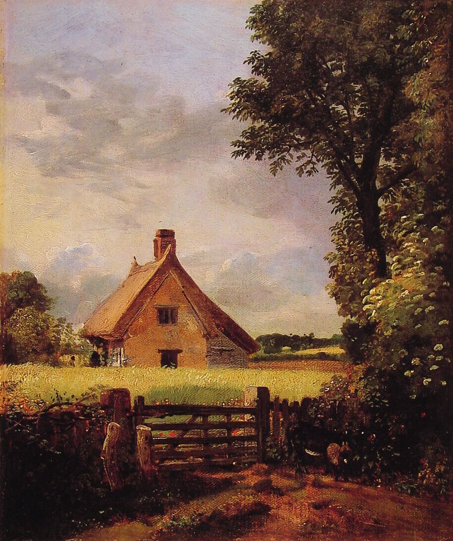 Domek na polu kukurydzy autorstwa John Constable