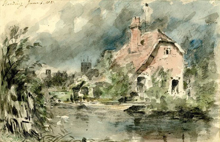Domek w pobliżu Reading autorstwa John Constable