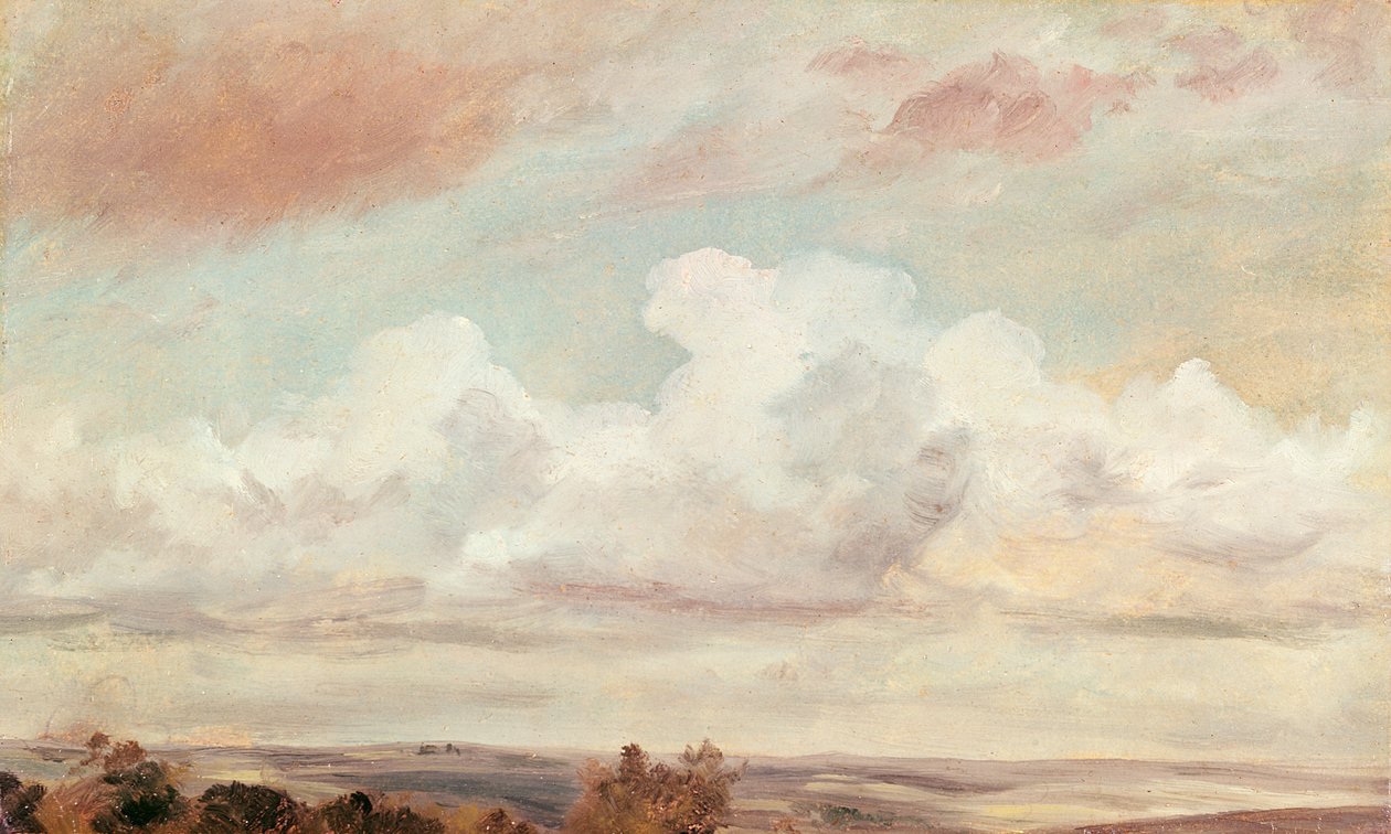 Chmury cumulusowe nad krajobrazem, 1822 autorstwa John Constable