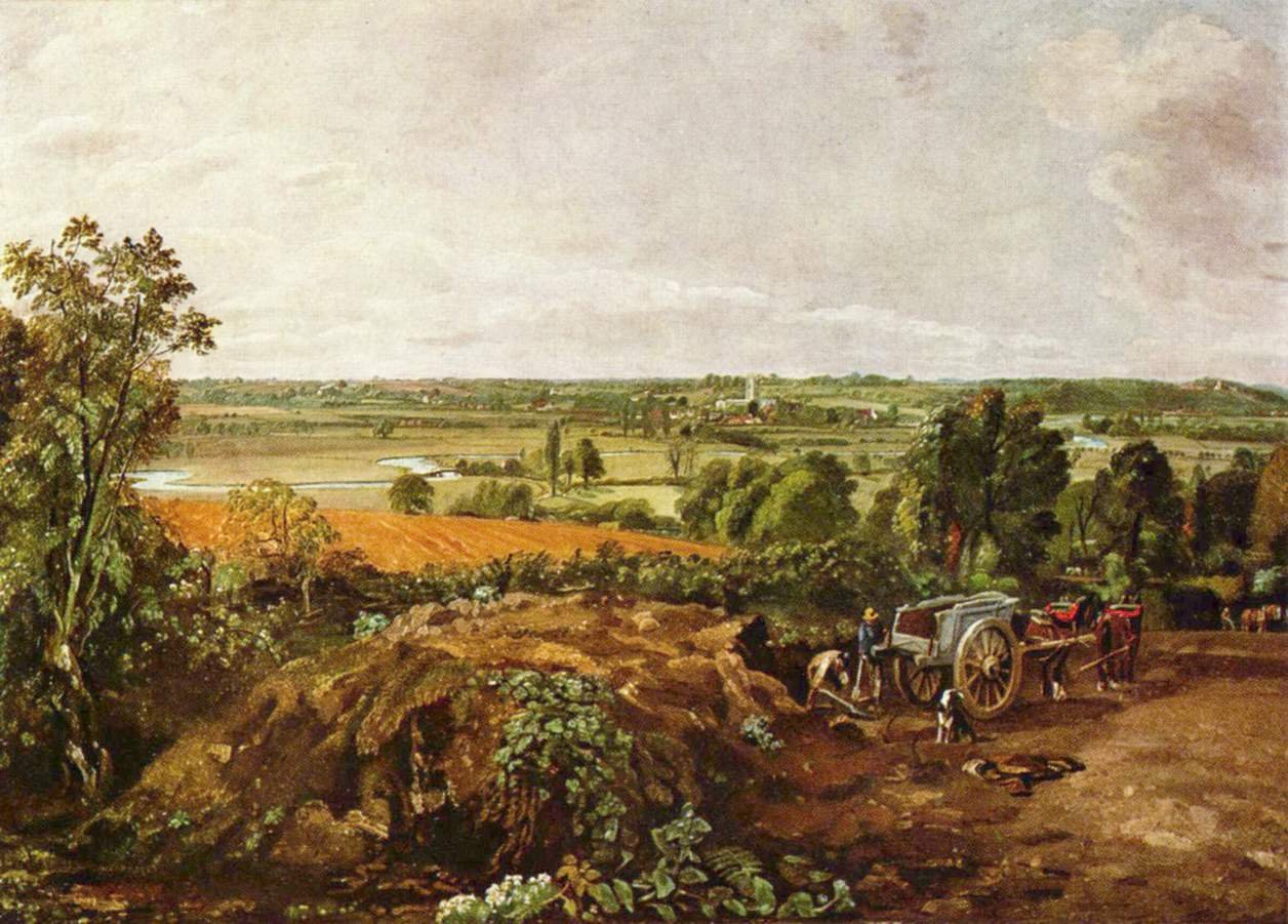 Dolina Stour z kościołem Dedham autorstwa John Constable