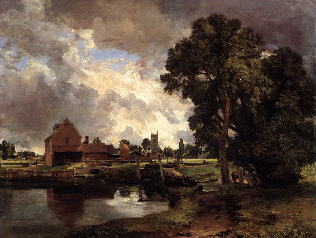 Dedham Lock i Mill autorstwa John Constable