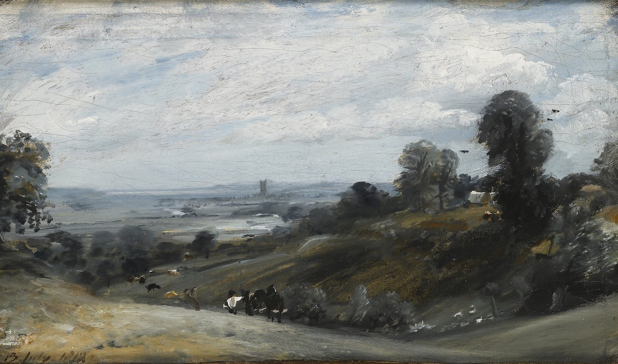 Dedham Vale z Langham, XIX wiek autorstwa John Constable