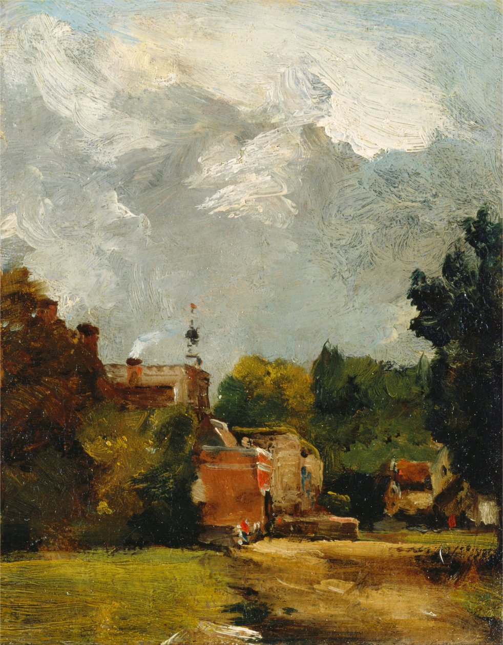 Kościół Wschodni Bergholt autorstwa John Constable